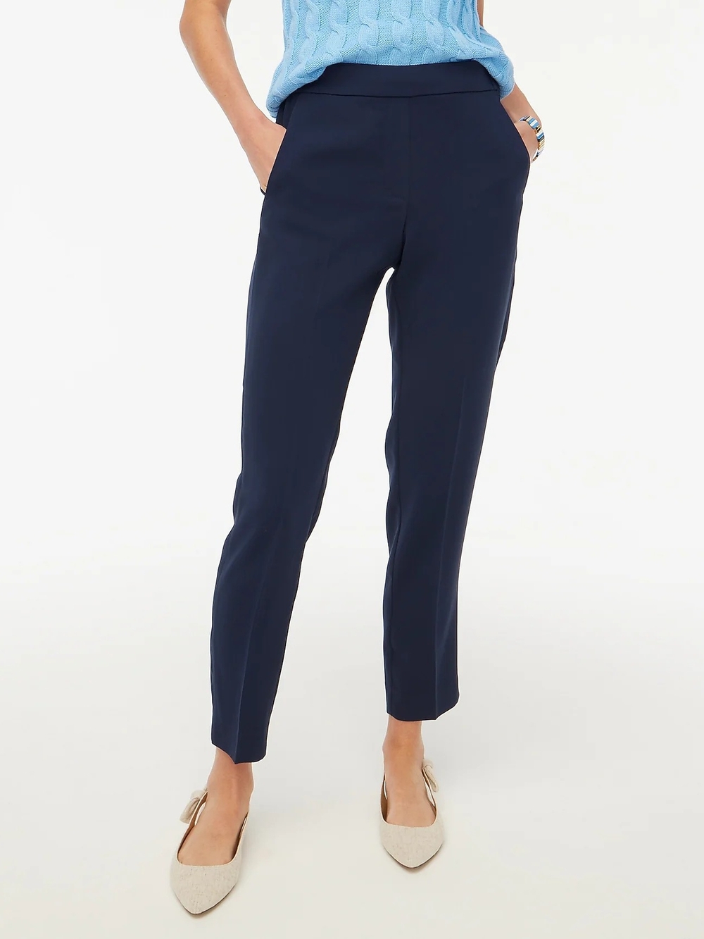 Jcrew Jamie Slim Ankle Dress Pants in Navy Size 8
